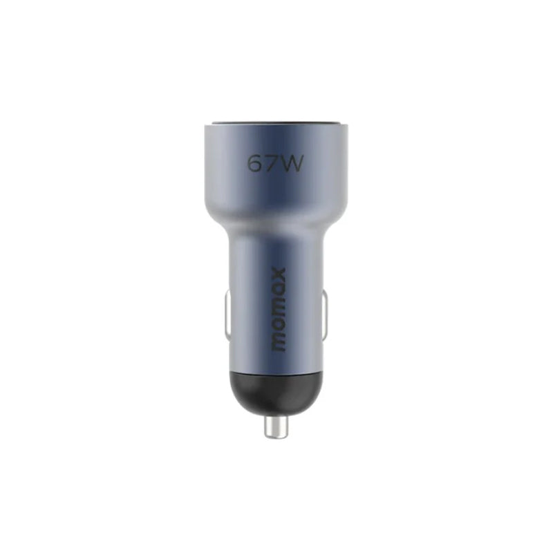 Momax MoVe 67 W Dual-Port Car Charger - Space Grey Momax MoVe 67 W Dual-Port Car Charger - Space Grey